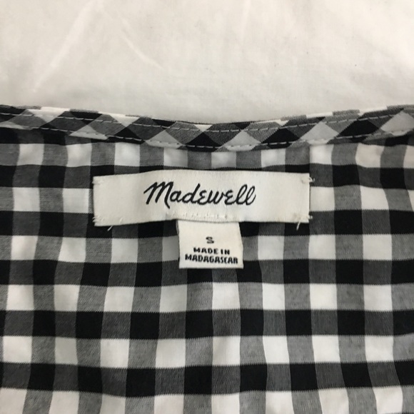 EUC Madewell wrap gingham blouse! - Picture 4 of 6